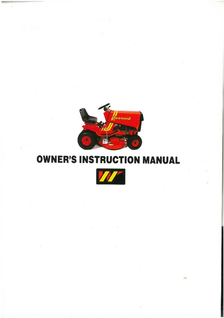 westwood t1200 owners manual